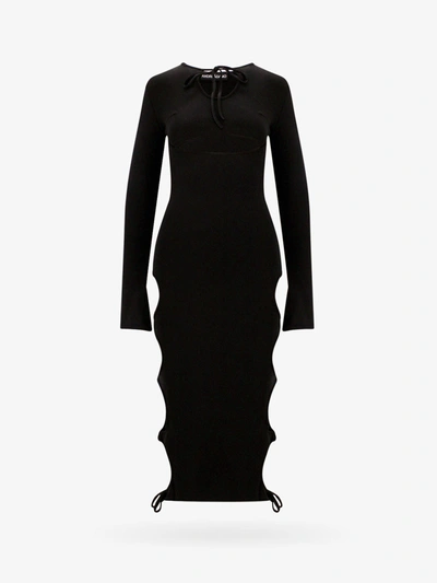 Shop Andrea Adamo Dress In Black