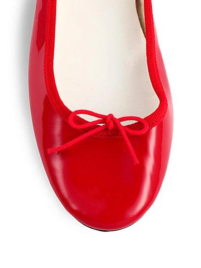 Shop Repetto Cendrillon Patent Leather Ballet Flats In Red