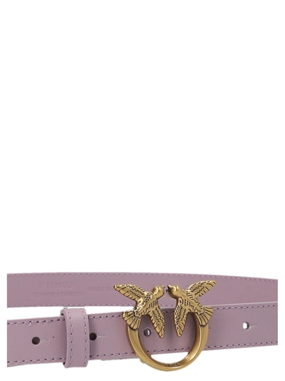 Shop Pinko 'love Berry' Belt In Purple