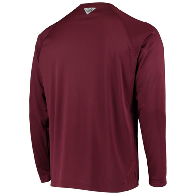 Shop Columbia Maroon Virginia Tech Hokies Terminal Tackle Omni-shade Raglan Long Sleeve T-shirt