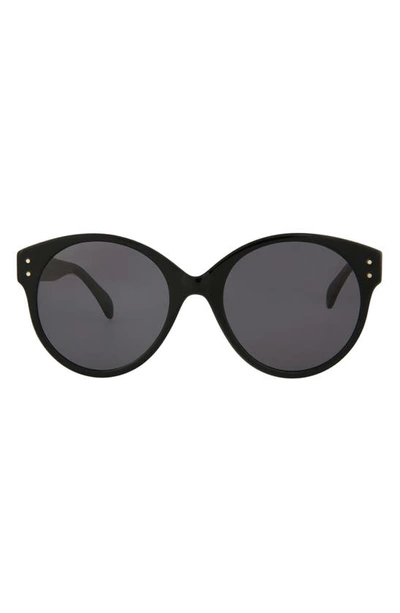 Shop Alaïa 54mm Round Sunglasses In Black Grey