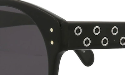 Shop Alaïa 54mm Round Sunglasses In Black Grey