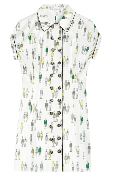 Olympia Le-tan Hill House Printed Cotton Dress In Multicolored