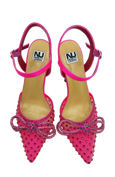 Lady Couture Gloria Embellished Pump In Fuchsia