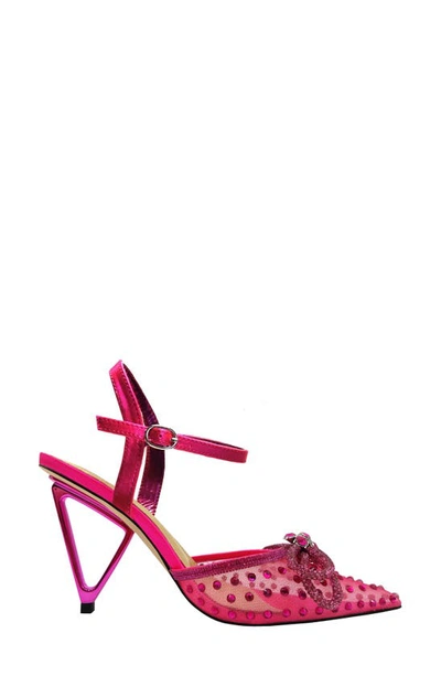 Lady Couture Gloria Embellished Pump In Fuchsia