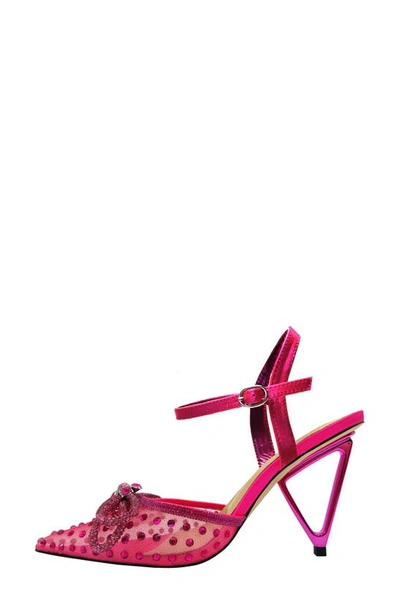 Lady Couture Gloria Embellished Pump In Fuchsia