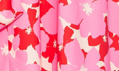 Shop Alexia Admor Paris Sleeveless Asymmetric Tie Midi Dress In Pink Multi