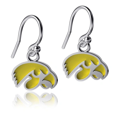 Shop Dayna Designs Iowa Hawkeyes Silver Enamel Dangle Earrings