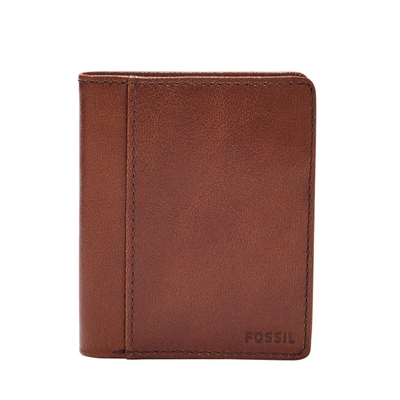 Shop Fossil Men's Mykel Leather Bifold In Brown