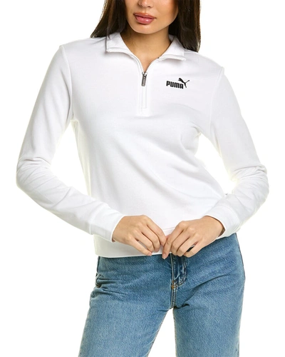 Puma 1/2-zip Pullover In White | ModeSens