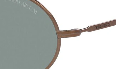 Shop Armani Exchange 51mm Oval Sunglasses In Matte Bronze