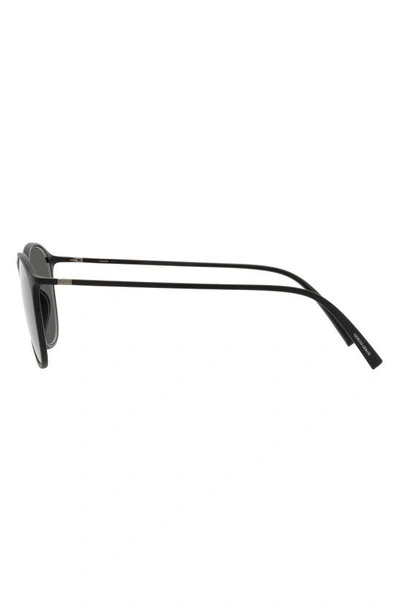 Shop Armani Exchange 52mm Square Sunglasses In Matte Black