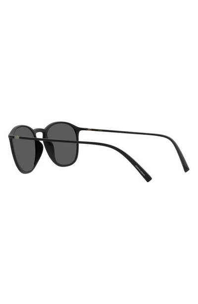Shop Armani Exchange 52mm Square Sunglasses In Matte Black