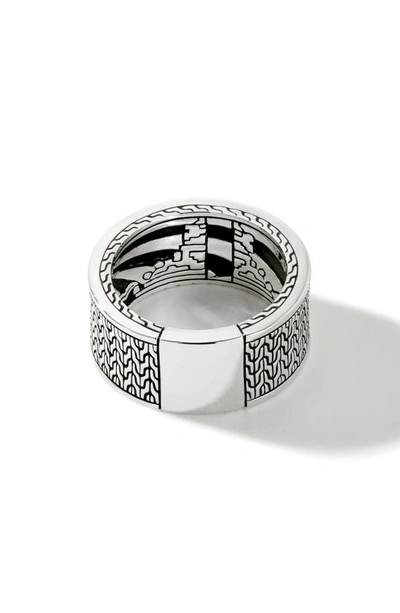 John Hardy Classic Chain Mixed Stone Band Ring In Blue