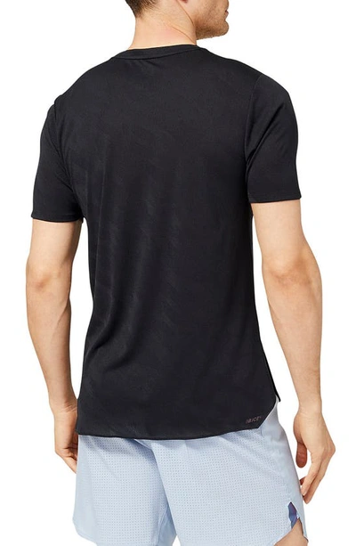 New Balance Q Speed Icex Jacquard T-shirt In Black