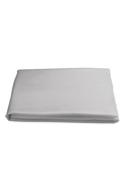 Shop Matouk Nocturne 600 Thread Count Fitted Sheet In Silver
