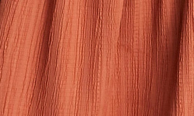 Asos Design Square Neck Shirred Mini Sundress In Rust In Light Burgundy