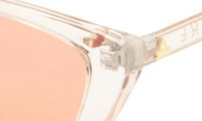 Shop Aire Titania 51mm Cat Eye Sunglasses In Clear / Cinnamon Tint