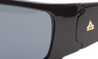 Shop Aire Scorpian 66mm Wrap Sport Sunglasses In Black / Smoke Mono
