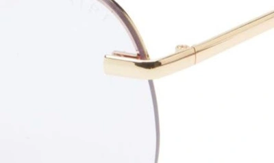 Shop Aire Venatici 137mm Aviator Sunglasses In Gold / Lilac Tint