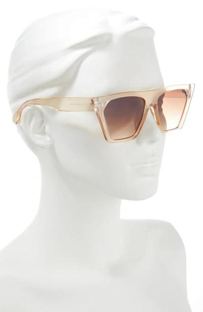 Shop Aire Quasar 58mm Cat Eye Sunglasses In Nude / Brown Grad