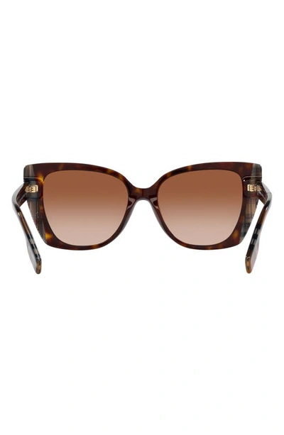 Shop Burberry Meryl 54mm Gradient Cat Eye Sunglasses In Brown Grad