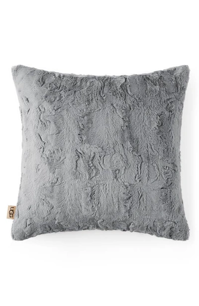 Shop Ugg Olivia Faux Fur Accent Pillow In Seal