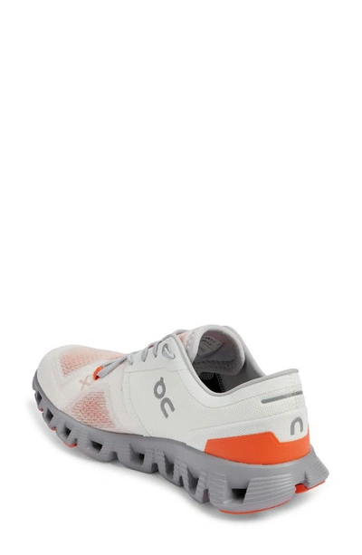 Shop On Cloud X 3 Training Shoe In Ivory/ Alloy