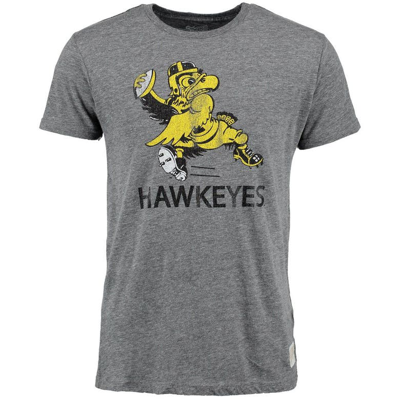 Shop Retro Brand Original  Heather Gray Iowa Hawkeyes Vintage Tri-blend T-shirt