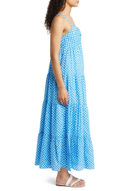 Shop Lilly Pulitzer ® Shylee Maxi Dress In Boca Blue Double Checking