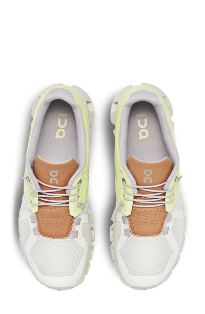 On Cloud 5 Running Shoe In Hay/ Ice