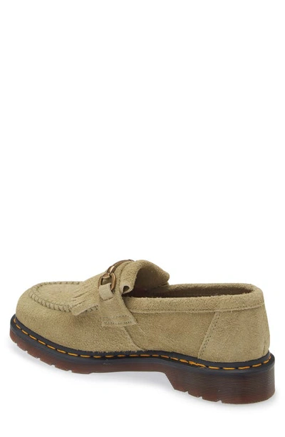 Shop Dr. Martens' Adrian Snaffle Kiltie Loafer In Pale Olive Desert Oasis Suede