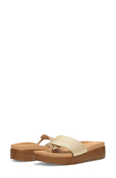 Shop Donald Pliner Fifi Platform Sandal In Platino