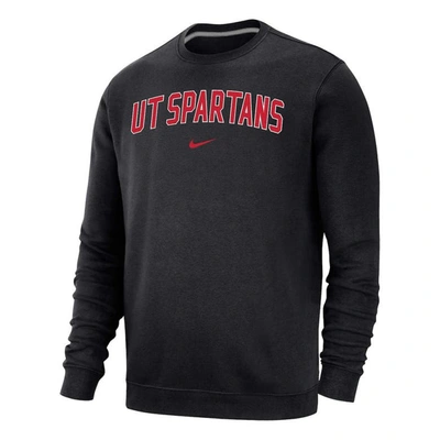 Nike Black Tampa Spartans Arch Club Fleece Pullover Sweatshirt In Black