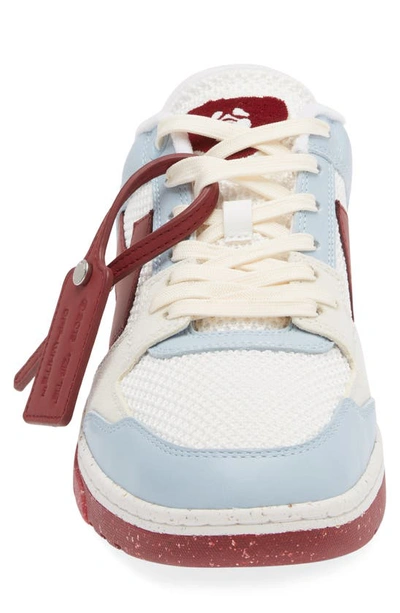 Shop Off-white Out Of Office Slim Low Top Sneaker In Light Blue Burgundy