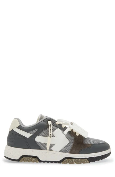Shop Off-white Out Of Office Slim Low Top Sneaker In Dark Grey White