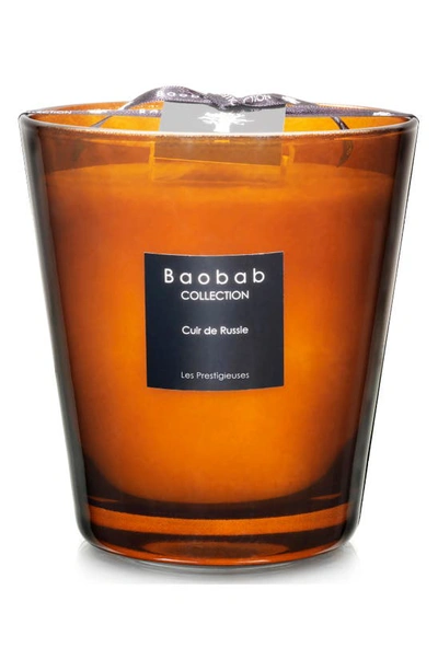 Shop Baobab Collection Les Prestigieuses Cuir De Russie Candle In Brown-medium