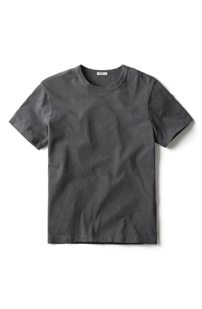 Shop Buck Mason Cotton Slub T-shirt In Coal