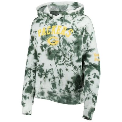 Shop New Era Green Green Bay Packers Cloud Dye Fleece Pullover Hoodie