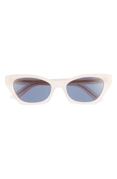 Shop Dior 'midnight B1i 53mm Butterfly Sunglasses In Matte Pink / Blue
