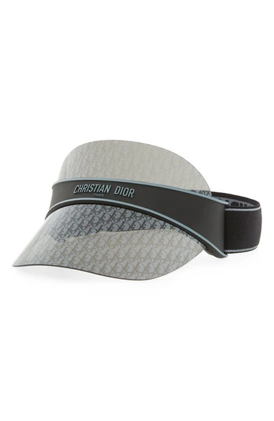 Shop Dior 'club V1u Visor In Black / Smoke Mirror