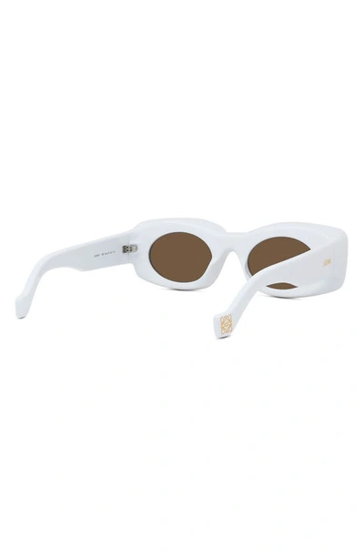 Shop Loewe X Paula's Ibiza Original 49mm Small Square Sunglasses In Shiny Yellow / Brown