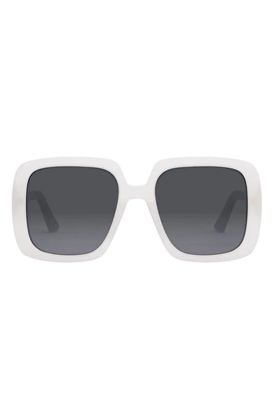Shop Dior 'bobby S2u 55mm Gradient Square Sunglasses In White