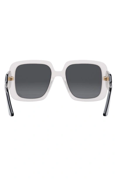 Shop Dior 'bobby S2u 55mm Gradient Square Sunglasses In White