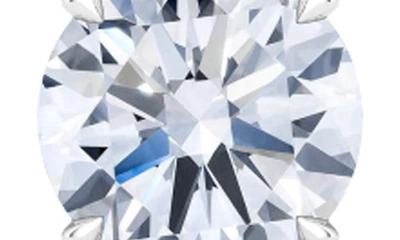 Shop Hautecarat Round Brilliant Lab Created Diamond Pendant Necklace In 18k White Gold