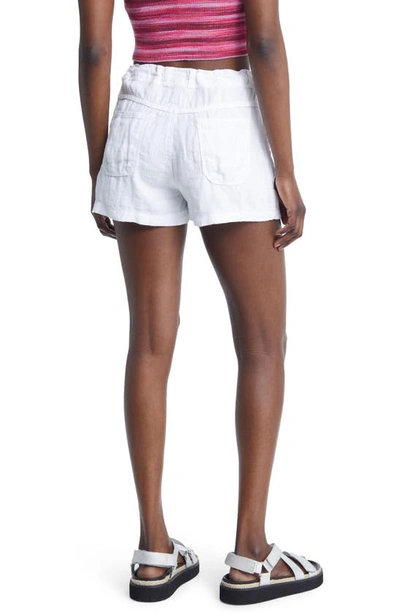 Shop Bdg Urban Outfitters Linen Drawstring Shorts In White