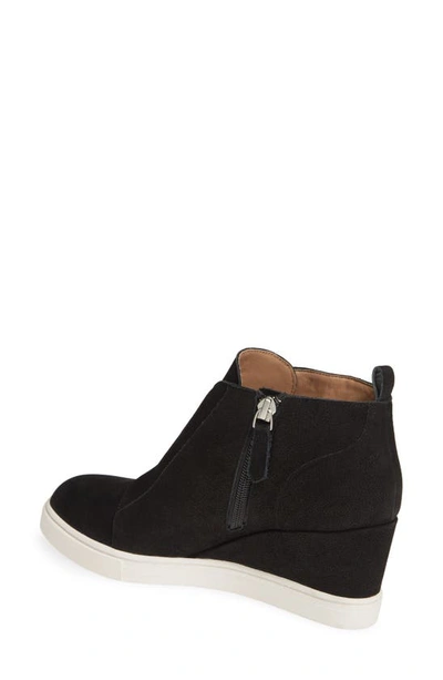 Linea Paolo Felicia Iii Wedge Sneaker In Blk Pearl