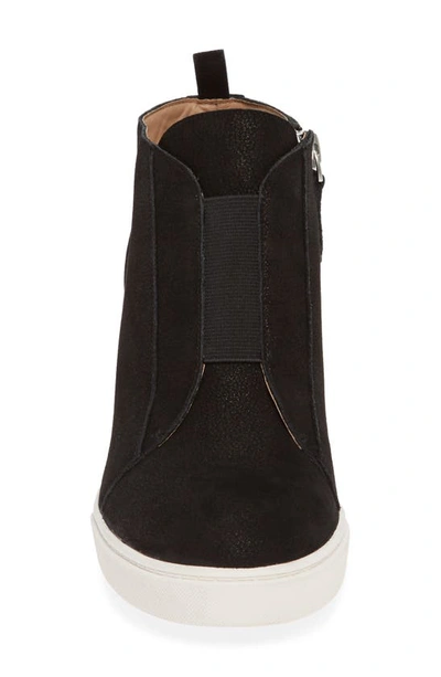 Linea Paolo Felicia Iii Wedge Sneaker In Blk Pearl