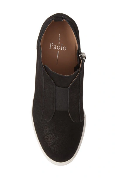 Linea Paolo Felicia Iii Wedge Sneaker In Blk Pearl