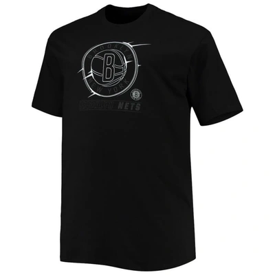Shop Profile Black Brooklyn Nets Big & Tall Pop T-shirt